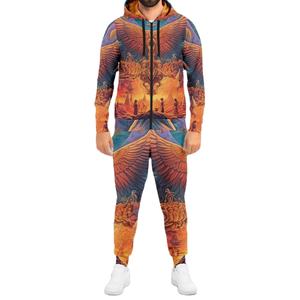 Wholesale Outdoor Sport <b>Gym</b> Fitness Tracksuit Sets Men Sportswear Tracksuit Men Two Piece Sublimated Tracksuits Set OEM - Product Image 1