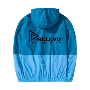 Survêtement décontracté unisexe à capuche coupe-vent léger à manches longues, couleur unie, fermeture éclair sur le devant, séchage rapide, respirant - Product Image 2