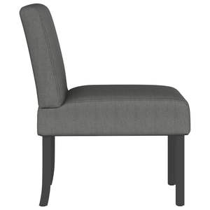 Fauteuil en tissu gris foncé 100% polyester, bois massif et contreplaqué pour salon - Product Image 4