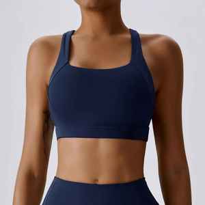 Soutien-gorge de yoga léger et respirant pour femme, sous-vêtement de sport à motif uni et taille élastique, idéal pour le fitness en extérieur - Product Image 5
