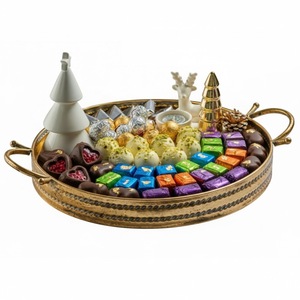 Highest Quality Silver Metal Chocolate <b>Tray</b> Premium Chocolate Serving <b>Tray</b> <b>Table</b> Ware Sweets Desserts Holder For Hotel Supplies - Product Image 5