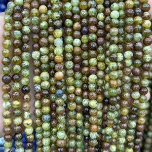ลูกปัดหินโกเมนแบบขายส่ง ลูกปัดพลอยธรรมชาติทรงกลม สำหรับทำเครื่องประดับ งานฝีมือ DIY - Product Image 2