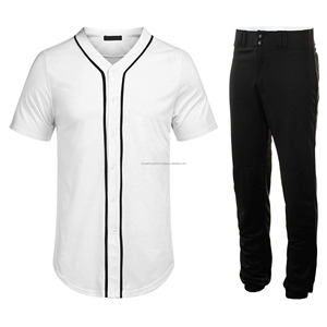 Custom Men Women Youth Breathable Button-Up <b>Baseball</b> Uniform Shirt & Jersey <b>Sets</b> Sportswear - Product Image 5
