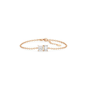 Pulseras de cadena con diamantes cultivados en laboratorio certificados REYES IGI en oro macizo de 14K y 18K, regalo de aniversario, joyería fina para mujer - Product Image 5
