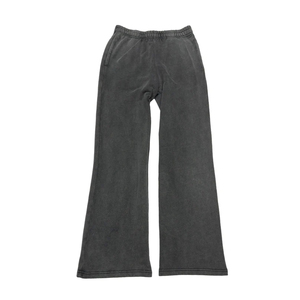 Pantalon large gris pour homme, taille élastique, décontracté, en velours côtelé tricoté mi-lourd, style automne, poches latérales, respirant - Product Image 6