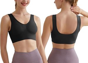 Soutien-gorge de compression personnalisé pour femme, idéal pour la gym, la course et le yoga, en tissu Spandex, crop top confortable, anti-transparence, moderne, pour le sport intensif - Product Image 2