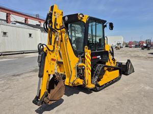 Chargeuse-pelleteuse et chargeuse compacte JCB 1CXT avec moteur diesel, composants de haute qualité, chargeuse sur pneus, puissance de 75 kW et moment de charge élevé - Product Image 1