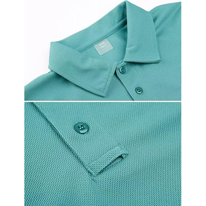 Polo de golf en mélange de coton, tissu doux, respirant, facile d'entretien, résistant aux plis, col classique. - Product Image 2