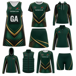 Uniforme de Netball Personalizado sin Mangas para Mujer, Sublimación, Secado Rápido, Vestido sin Mangas, Camiseta, Falda, Pantalones Cortos, Sudadera con Capucha, Chaqueta - Product Image 3