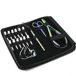 Kit de Pinzas para Extensiones de Cabello Remy de Doble Trama, Precio de Fábrica al por Mayor, Pinzas de Acero Inoxidable con Gancho, ANAAIF - Product Image 5