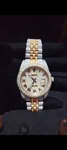 Montre de luxe entièrement sertie de diamants, style Hip Hop, automatique, personnalisée pour homme - Product Image 3