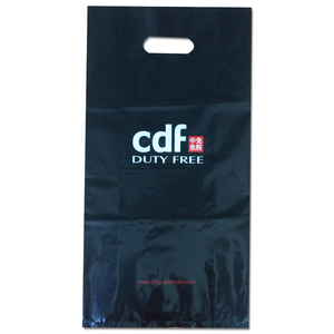 Venta al por mayor de lujo duradero reutilizable HDPE/LDPE troquelado bolsas de fuelle impreso personalizado PE embalaje hecho Vietnam fábrica para supermercado - Product Image 4