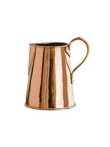 Carafe florale en cuivre avec couvercle et poignée, motif floral artisanal, vaisselle - Product Image 3