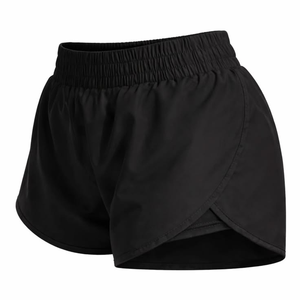 Men's Solid Black <b>Polyester</b> <b>Shorts</b> Elastic Waist Casual Wear Breathable Knitted <b>Short</b> <b>Shorts</b> Mid Rise - Product Image 3