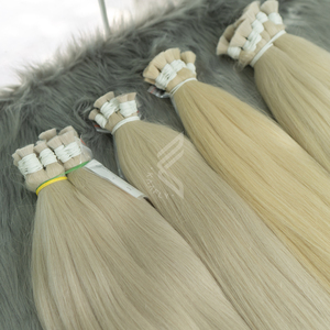 Venta al por mayor de extensiones de cabello virgen europeo de color claro crudo vietnamita cutícula alineada de grado Fumi estilo teñido vendedores de cierre - Product Image 1