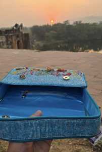 Handmade Beaded <b>Boho</b> style Shoulder <b>bags</b>, Beaded Staud <b>bags</b>, Beaded shoulder <b>bags</b>, beaded Handbags - Product Image 2