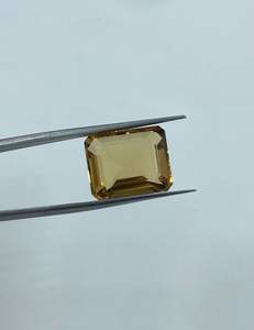 พลอยซิทรินธรรมชาติทรงบาแกตต์ สีเหลืองอ่อน สำหรับทำเครื่องประดับ - Product Image 2