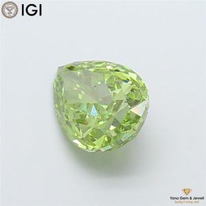 เพชรทรงลูกแพร์ 4.01 กะรัต สีเขียวสดใส ระดับความสะอาด VS2 เพชรเพาะเลี้ยงในห้องปฏิบัติการ CVD พร้อมใบรับรอง IGI สำหรับแหวนแต่งงานที่เป็นเอกลักษณ์ - Product Image 5