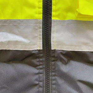 Nueva Chaqueta Cortavientos Reflectante de Seguridad de Alta Visibilidad, Transpirable, Resistente a Ácidos, Impermeable, con Bolsillos, para Trabajo - Product Image 3