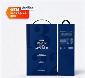 Caja Rígida de Alta Gama para Botellas de Vino con Cierre Magnético e Impresión de Logotipo Personalizado - Product Image 1