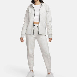 Plain Color Women Tracksuit Street Wear New Arrival Women Track Suit for Adult Custom Casual 100% Cotton Women Tracksuit - Product Image 1