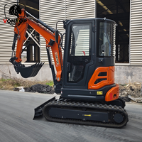LIVRAISON GRATUITE Mini-excavatrice 3 tonnes EPA, nouvelle pelle sur chenilles pour ferme, excavatrice avec moteur Kubota, mini-excavatrices de 1 et 2 tonnes