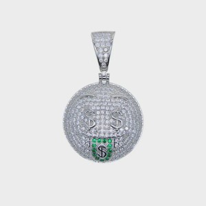 Iced 925 Sterling Silver for Moissanite Hip Hop <b>Pendant</b> with Pave Setting 3-4CT Men's GRA Certified - Product Image 1