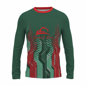 T-shirt de sport de basketball unisexe 100 % polyester, grande taille, couleur personnalisée, logo personnalisé, manches longues, imprimé par sublimation - Product Image 1