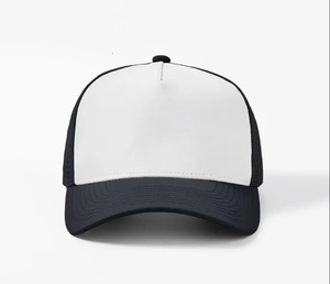 High Quality <b>Navy</b> Trucker <b>Hat</b> Mesh Back Custom Branding Adjustable Outdoor Casual Sport Fishing Breathable Waterproof Wholesale - Product Image 2