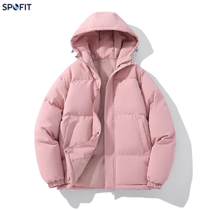 Nouveau Manteau d'hiver en duvet à capuche noir uni, épais, imperméable, décontracté, coupe ample, fermeture éclair, longueur standard, vêtement d'extérieur - Product Image 4