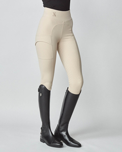 Pantalones de equitación de lujo para mujer, de alta calidad, nuevo diseño, 4 colores, nailon, asiento completo, estampado de silicona, pantalones de montar para mujer - Product Image 3