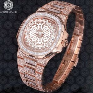 Charm_Jewels Luxury Stainless Steel <b>Watch</b> 38mm Round Dial Analog Quartz Movement Unisex Fashion Bracelet with Sapphire Window - Product Image 4