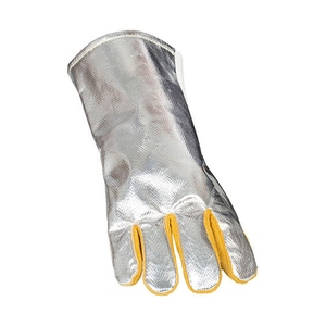 Guantes de Soldadura de Cuero Reforzado con Aluminio, Resistentes a la Abrasión, de Uso General, con Puño de Seguridad para Horno - Product Image 2