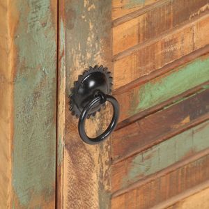 Comodini in Legno Recuperato Multicolore con Tonalità di Legno Miste - Product Image 6