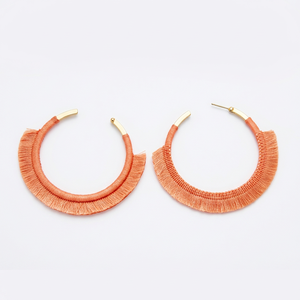 Handmade Wholesale Custom OEM ODM Iron Thread Maroon Tassel <b>Chandelier</b> Earrings DECORYUG - Product Image 3