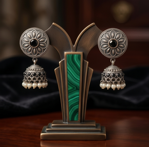 DIVYORO BLACK PEARL JHUMKA - Product Image 2