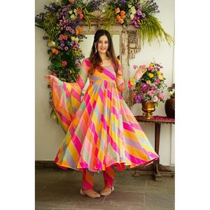 Ensemble de robe LEHERIYA NAVRANGI ORGANZA taille XS [32] - Product Image 5