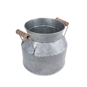 Best Trending Traditional Design <b>Galvanized</b> Metal Milk Can with Handle Eco-Friendly & Customizable Size Shape Color - Product Image 5