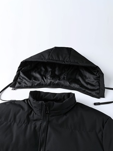 Wholesale <b>Men</b> Puffer Jacket Warm Quilted Winter Hooded Jacket Lightweight Outdoor Coat - Product Image 3