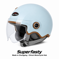 Casque de moto ouvert unisexe de haute qualité, durable, personnalisé, en matériau ABS haute résistance, pour la conduite en toutes saisons
