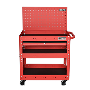 Wholesale OEM ODM Heavy Duty Powder Coated Steel Utility <b>Cart</b> Family keywords: for Garage Workshop Storage Use - Product Image 4
