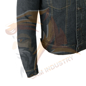 Chaquetas de mezclilla para hombre a precios razonables para uso en exteriores, estilo casual y urbano, chaqueta de mezclilla para hombre en color sólido - Product Image 5