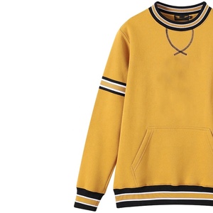 Women's Crew Neck Custom Logo <b>Men</b> High Quality Cotton Polyester Chenille Pullover Sororities University - Product Image 4