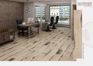Tablón de porcelana mate de superficie suave de 8x48, desarrollado para proporcionar una alineación natural, una textura suave y un piso interior estable. - Product Image 5