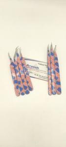 Pince à épiler d'extension de cils en acier inoxydable de haute qualité ensemble de pinces à cils Logo personnalisé drapeau américain papier imprimé pointu - Product Image 5