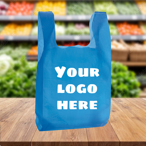 Sacs d'emballage en polyéthylène biodégradable renforcé, sacs en plastique HDPE, personnalisation de la marque, étanches, avec cordon de serrage, résistants, fabrication industrielle - Product Image 1