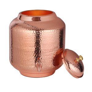 Hammered Copper <b>Water</b> Dispenser Metal Stand Modern Design Customizable Size Logo Pure Copper Storage <b>Tank</b> Factory Wholesale for - Product Image 5