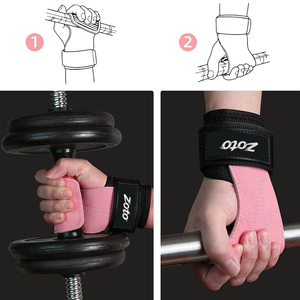 Agarraderas de Cuero Personalizadas para Levantamiento de Pesas con Soporte para Muñeca, Almohadillas de Agarre para Gimnasio y Powerlifting, Venta al Por Mayor - Product Image 6