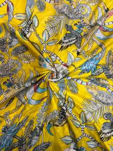 Custom Unstitched Indian Hand Block Printed 100% Cotton Jaipuri Soft Shirts <b>Bags</b> Lightweight Craft Fabric Boys Activewear Cover - Product Image 5