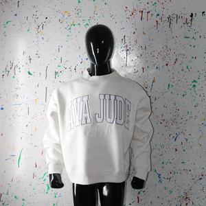 Sweat-shirts surdimensionnés à col montant AVA JUDE 450 GSM avec broderie personnalisée, coupe ample, 100% coton molletonné French Terry - Product Image 1
